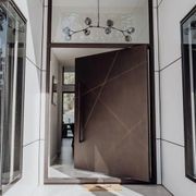 Iron Pivot Entry Doors - Galvanised gallery detail image