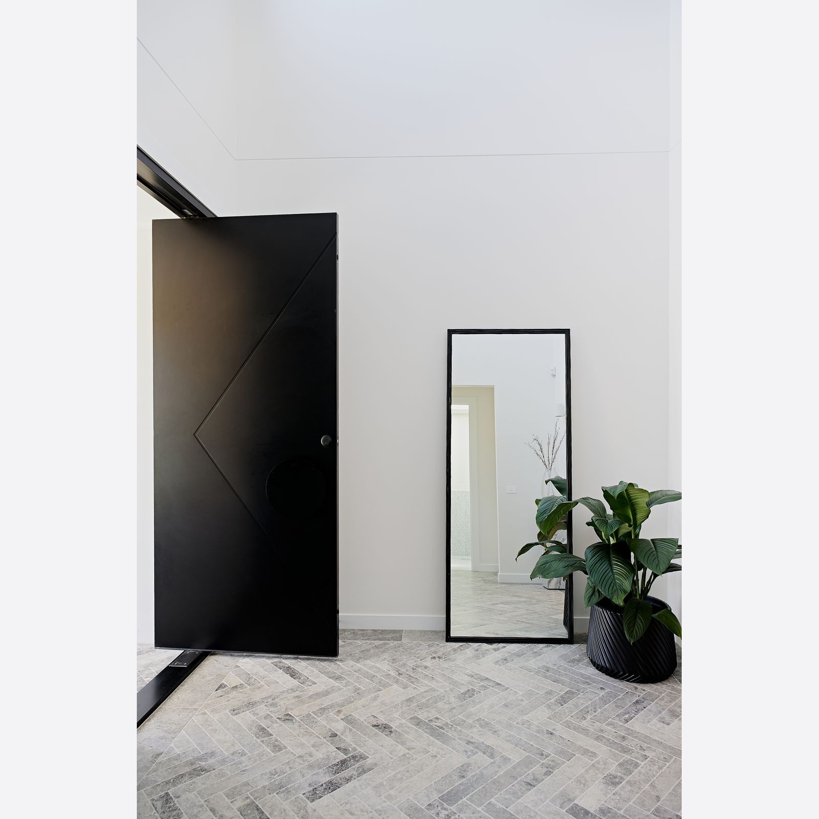 Iron Pivot Entry Doors - Galvanised FWA50 gallery detail image
