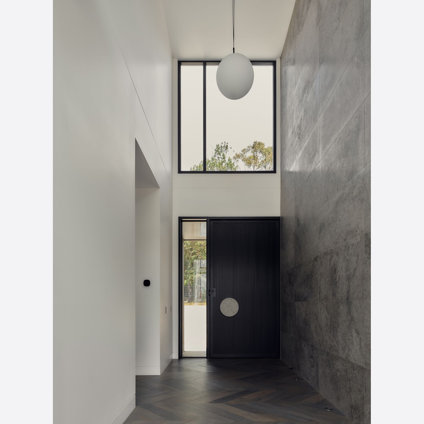 Iron Batten Pivot Entry Doors - Galvanised FWA50 gallery detail image
