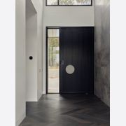 Iron Batten Pivot Entry Doors - Galvanised FWA50 gallery detail image