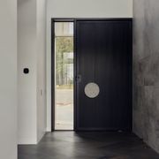 Iron Batten Pivot Entry Doors - Galvanised FWA50 gallery detail image