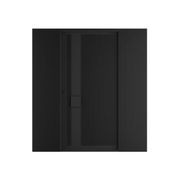 Iron Batten Pivot Entry Doors - Galvanised gallery detail image