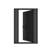 Iron Batten Pivot Entry Doors - Galvanised gallery detail image