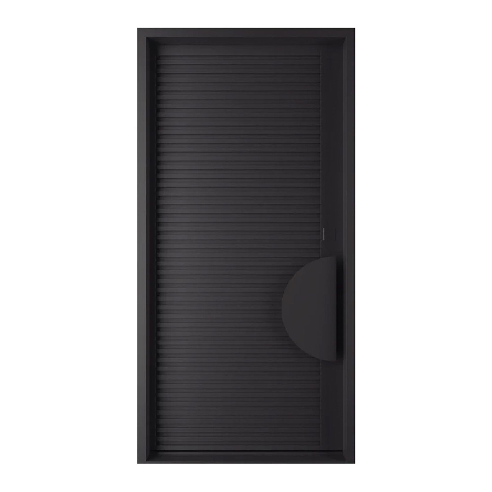 Iron Batten Pivot Entry Doors - Galvanised gallery detail image