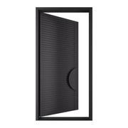 Iron Batten Pivot Entry Doors - Galvanised gallery detail image
