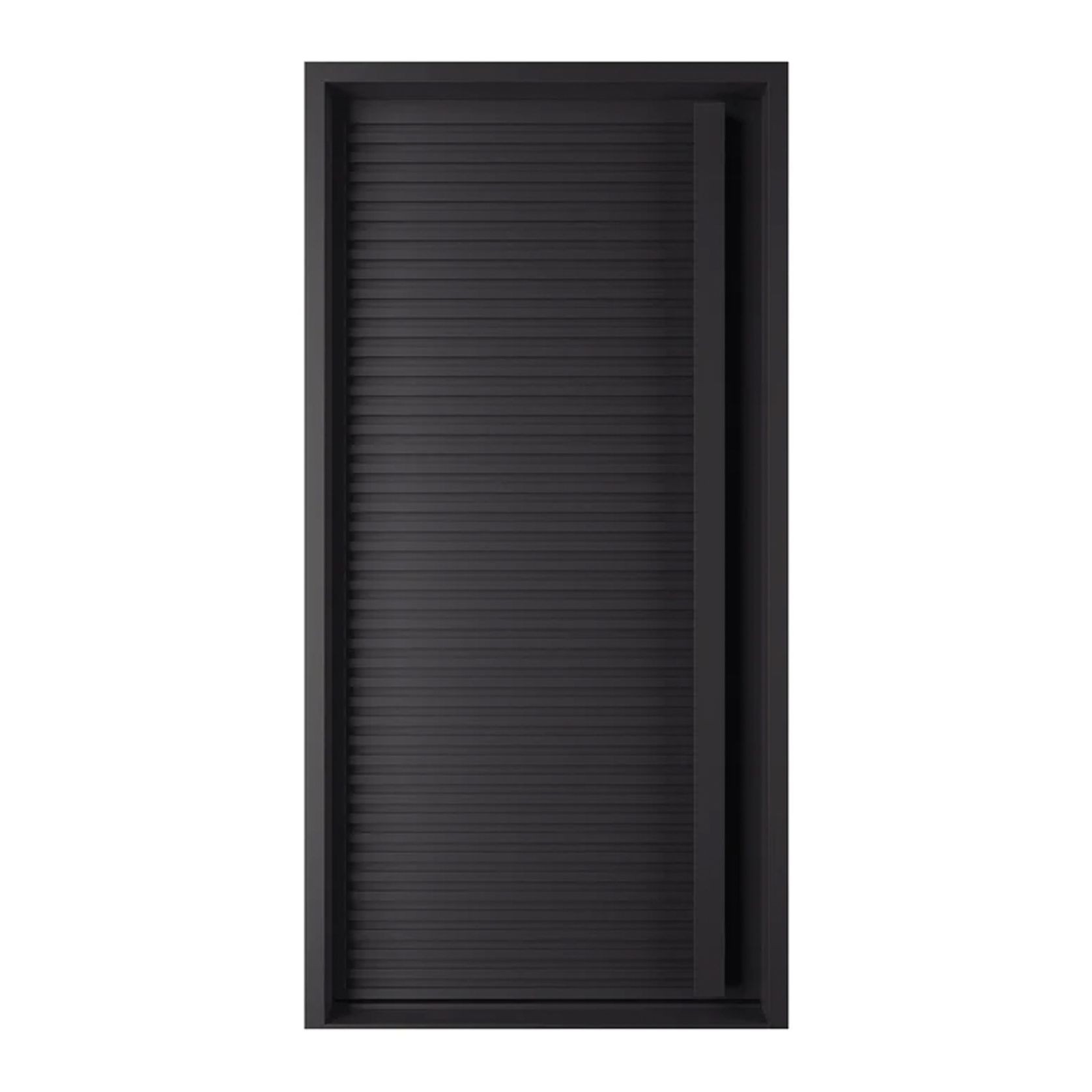 Iron Batten Pivot Entry Doors - Galvanised gallery detail image
