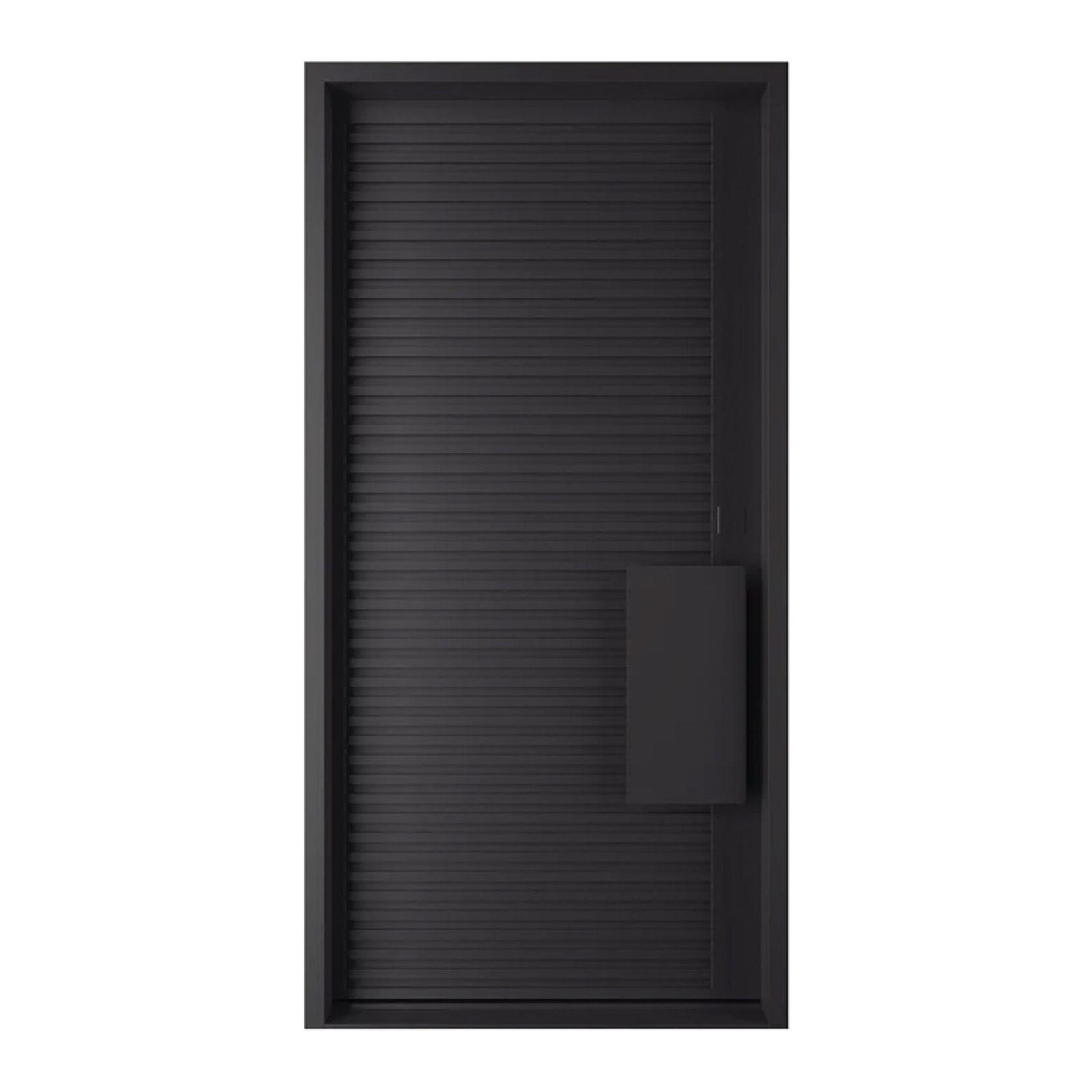 Iron Batten Pivot Entry Doors - Galvanised gallery detail image