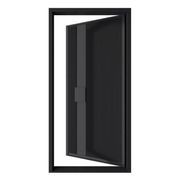 Iron Batten Pivot Entry Doors - Galvanised gallery detail image