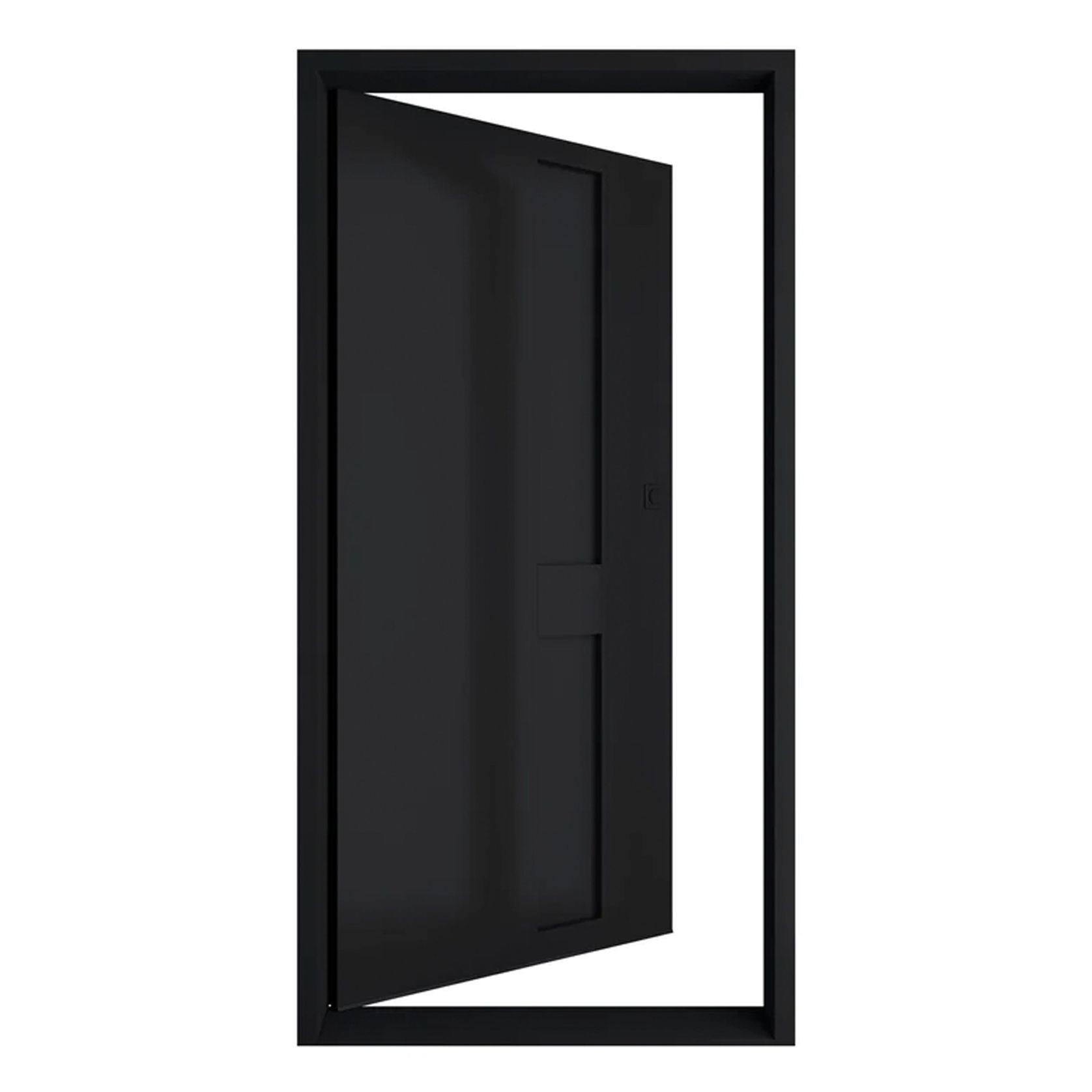 Iron Batten Pivot Entry Doors - Galvanised gallery detail image