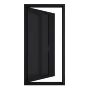 Iron Batten Pivot Entry Doors - Galvanised gallery detail image