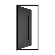 Iron Pivot Entry Doors - Galvanised gallery detail image