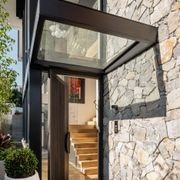 Iron Batten Pivot Entry Doors - Galvanised FWA50 gallery detail image