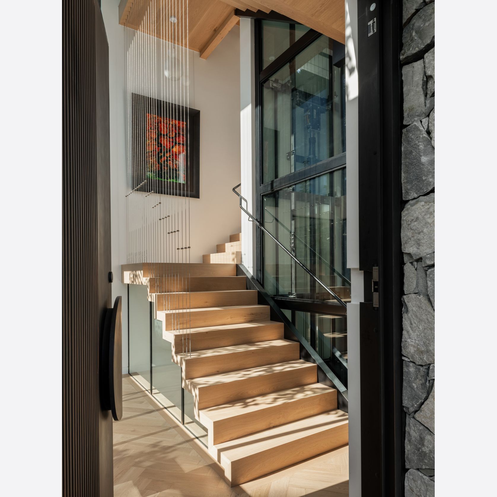 Iron Batten Pivot Entry Doors - Galvanised FWA50 gallery detail image