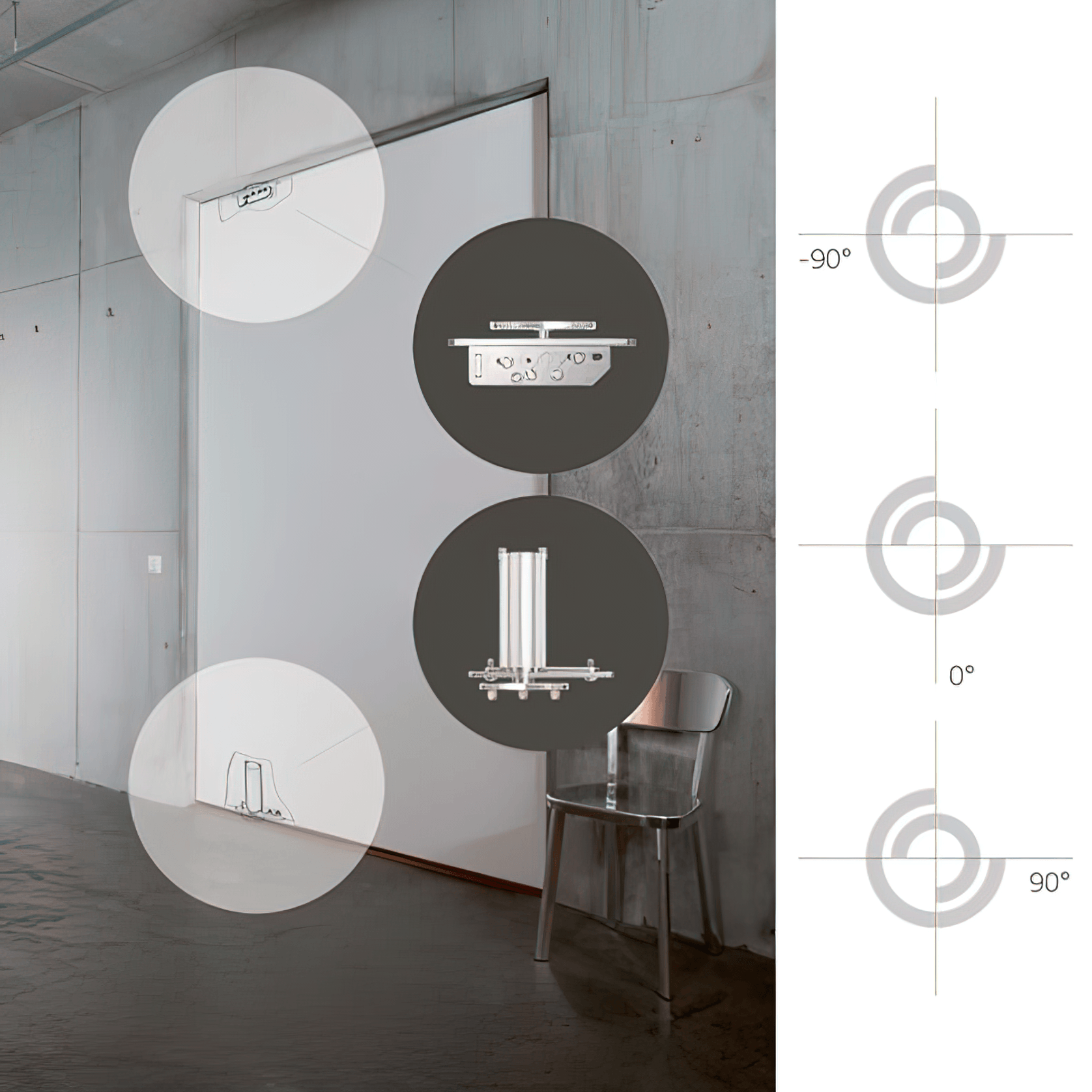 FritsJurgens System 3 Fully Sprung Concealed Pivot gallery detail image