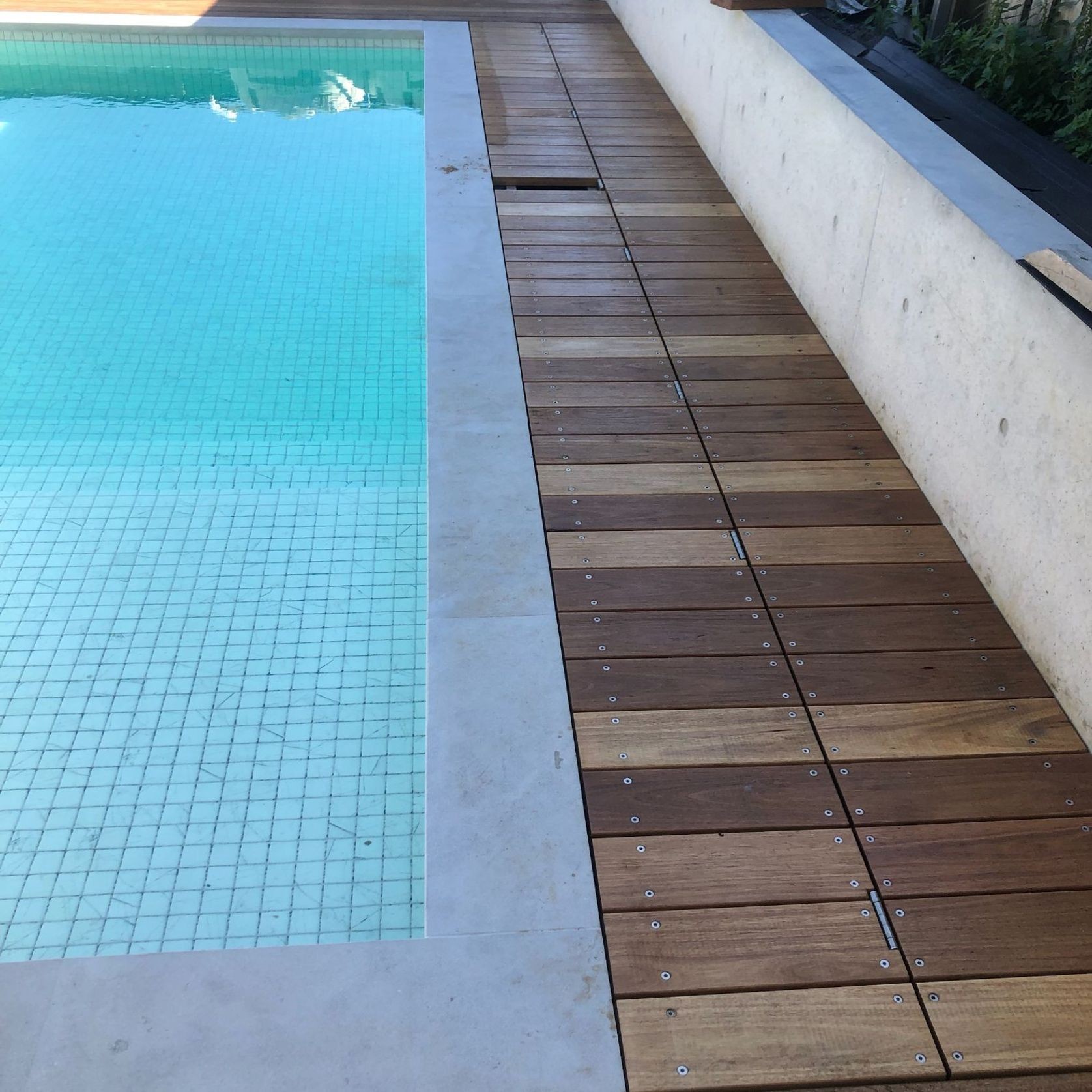Under Deck UnderCover® Concealed Pool Cover - Powered gallery detail image