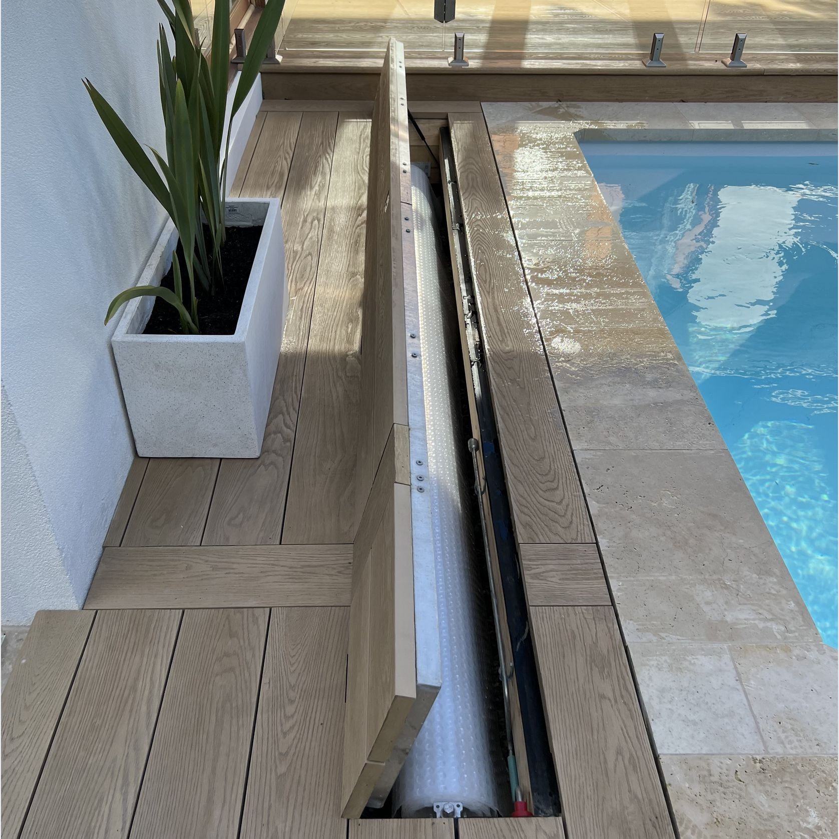 Under Deck UnderCover® Concealed Pool Cover - Manual gallery detail image