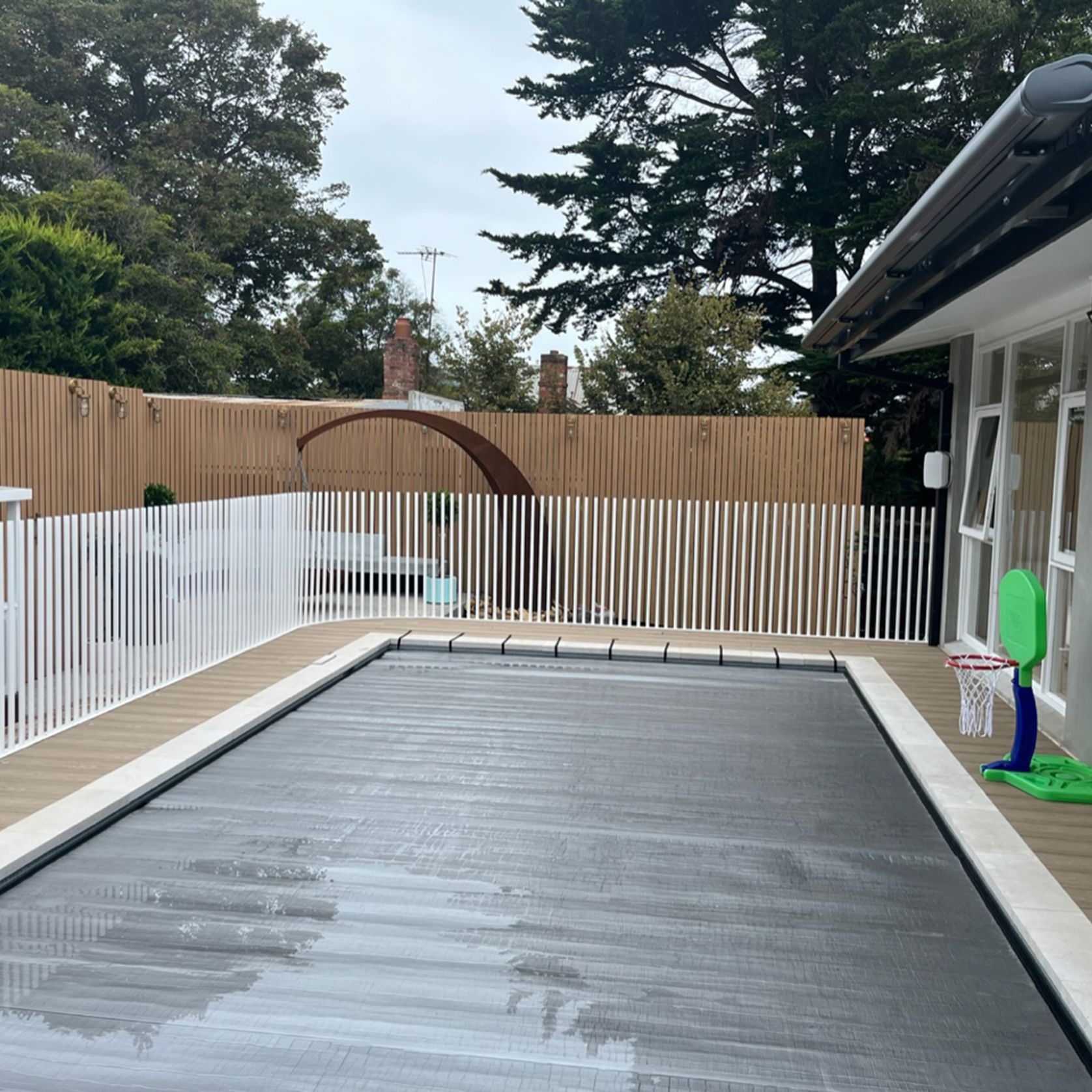 Under Deck UnderCover® Concealed Pool Cover - Powered gallery detail image