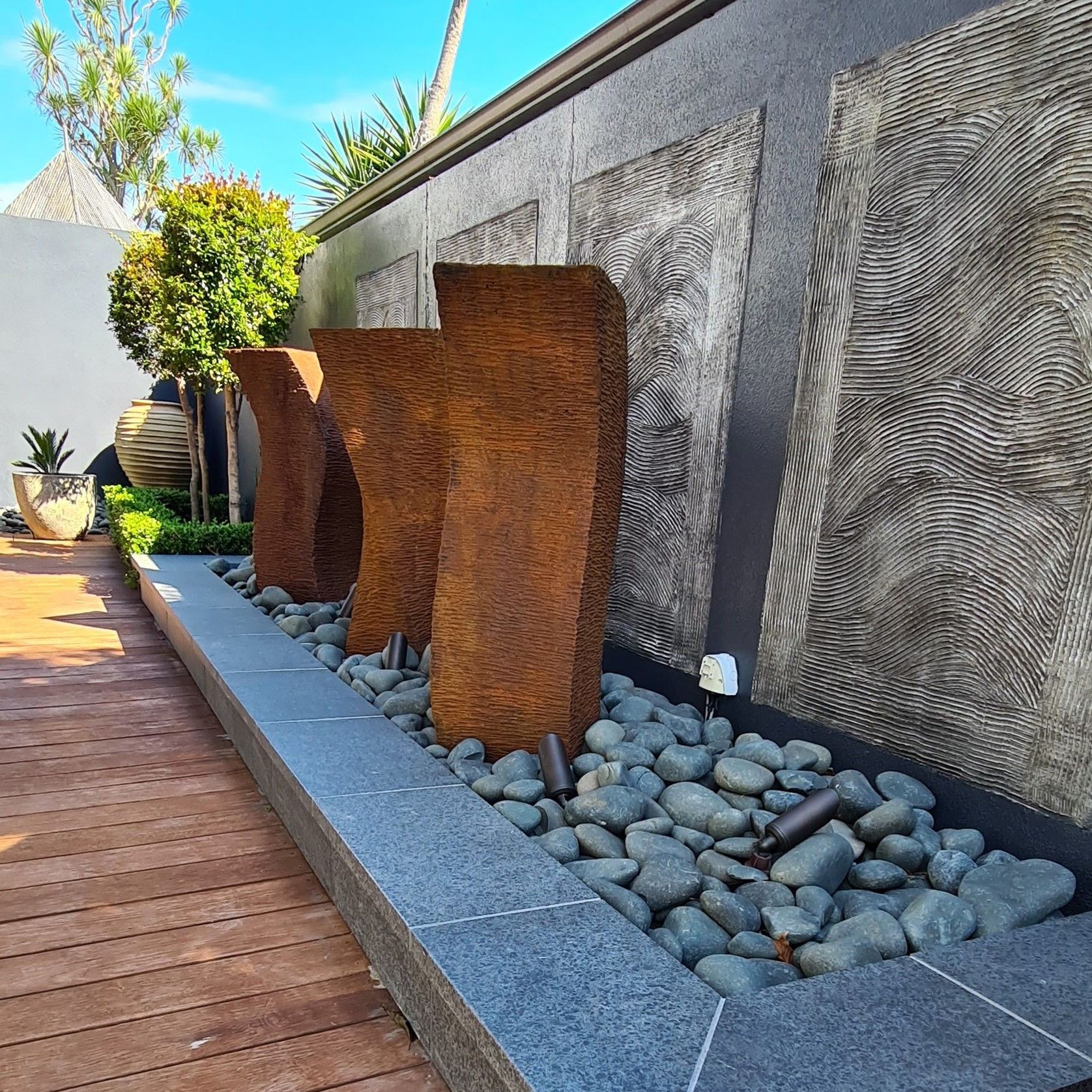 Flamed Black Granite Tile & Coping gallery detail image