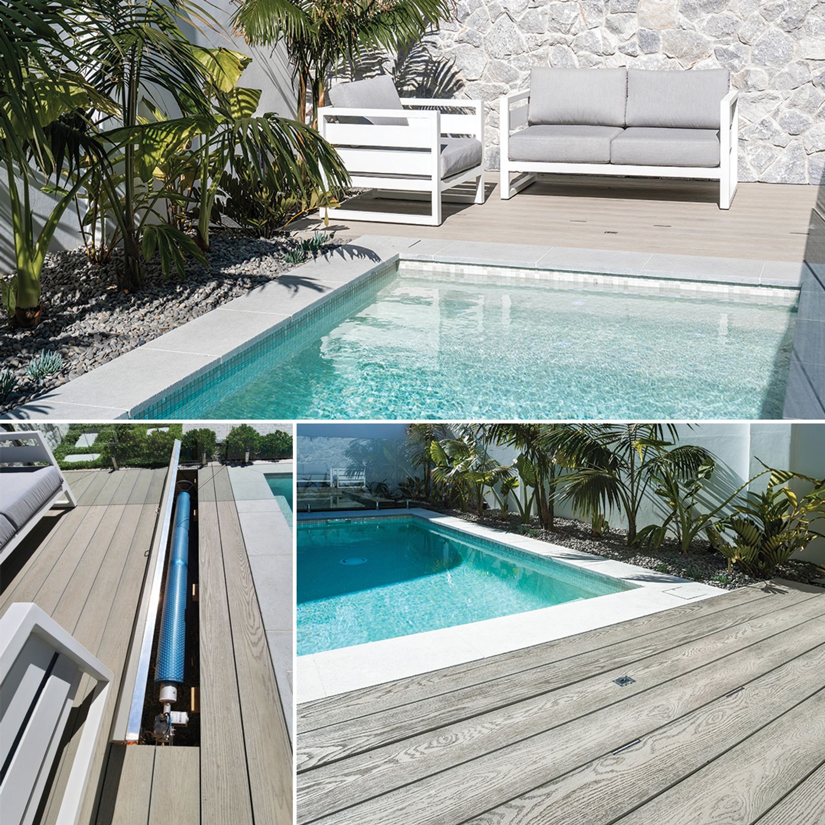 Concrete UnderCover® Concealed Pool Cover - Powered gallery detail image