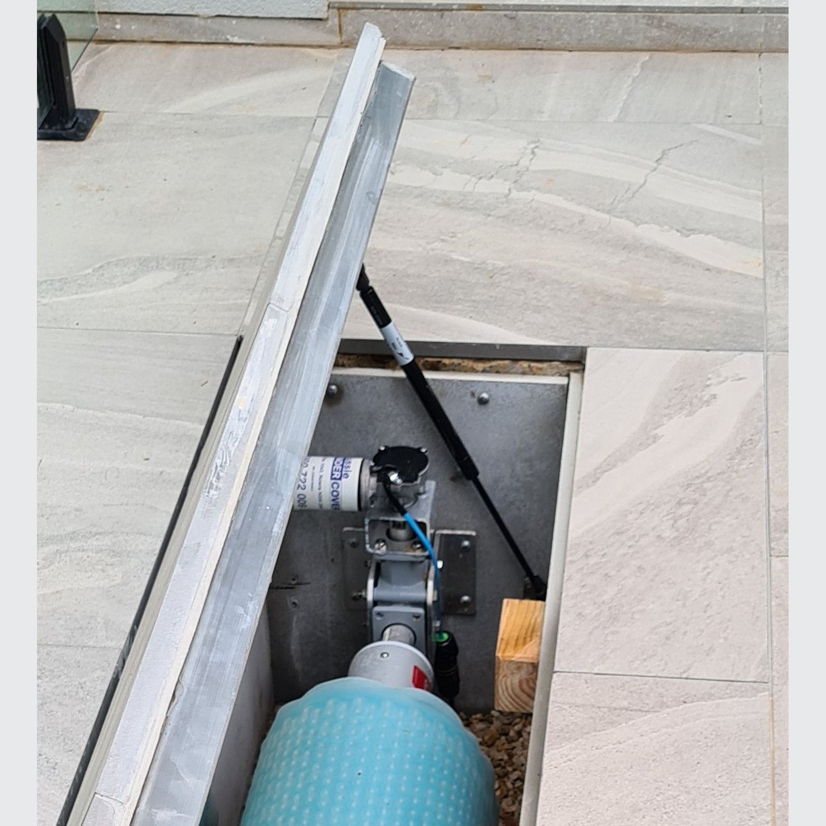 Concrete UnderCover® Concealed Pool Cover - Powered gallery detail image