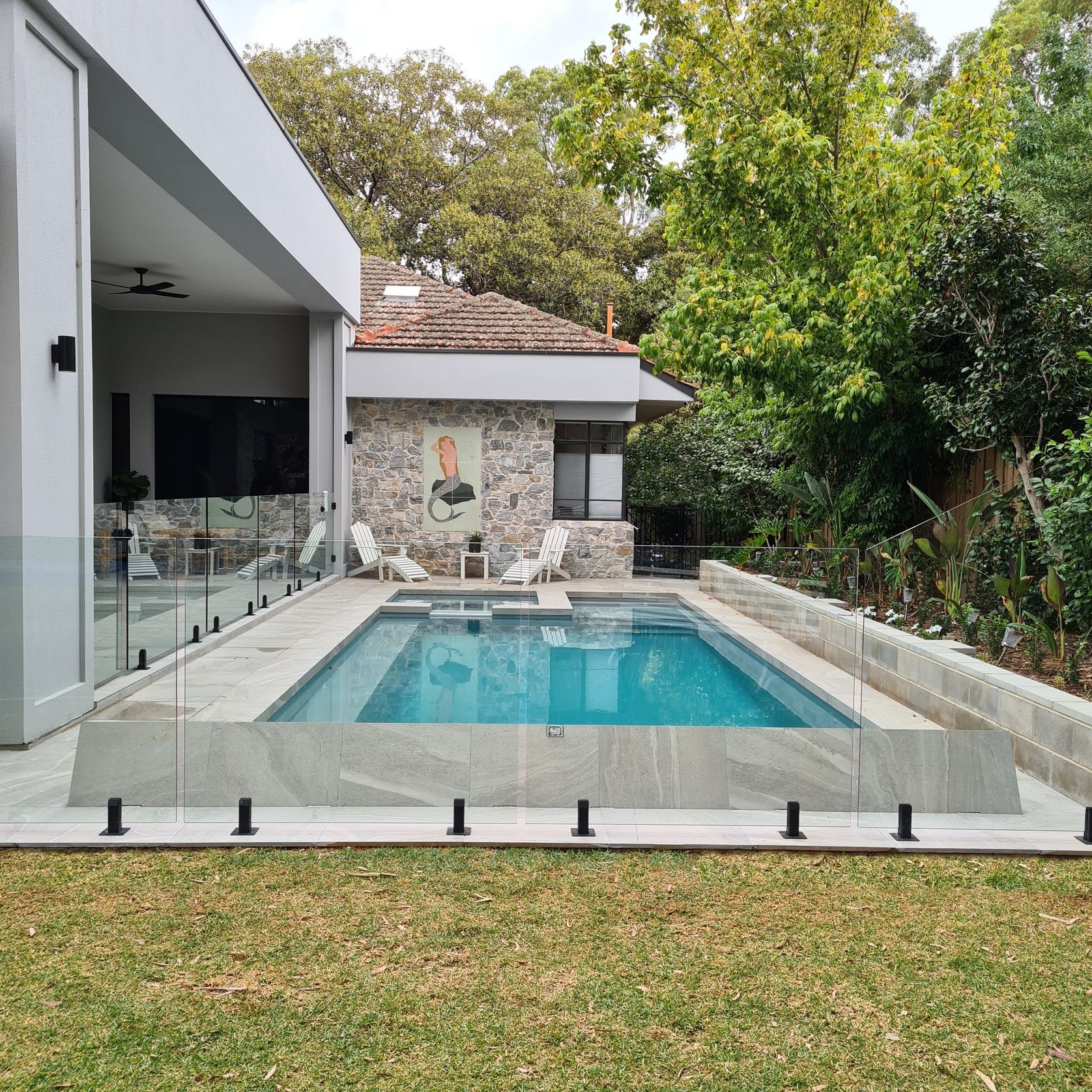 Concrete UnderCover® Concealed Pool Cover - Powered gallery detail image