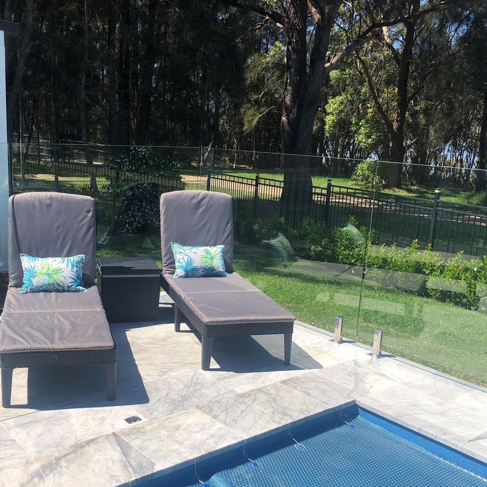 Concrete UnderCover® Concealed Pool Cover - Powered gallery detail image