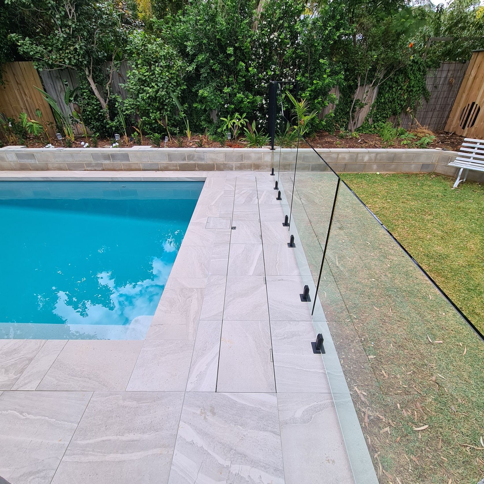 Concrete UnderCover® Concealed Pool Cover - Powered gallery detail image