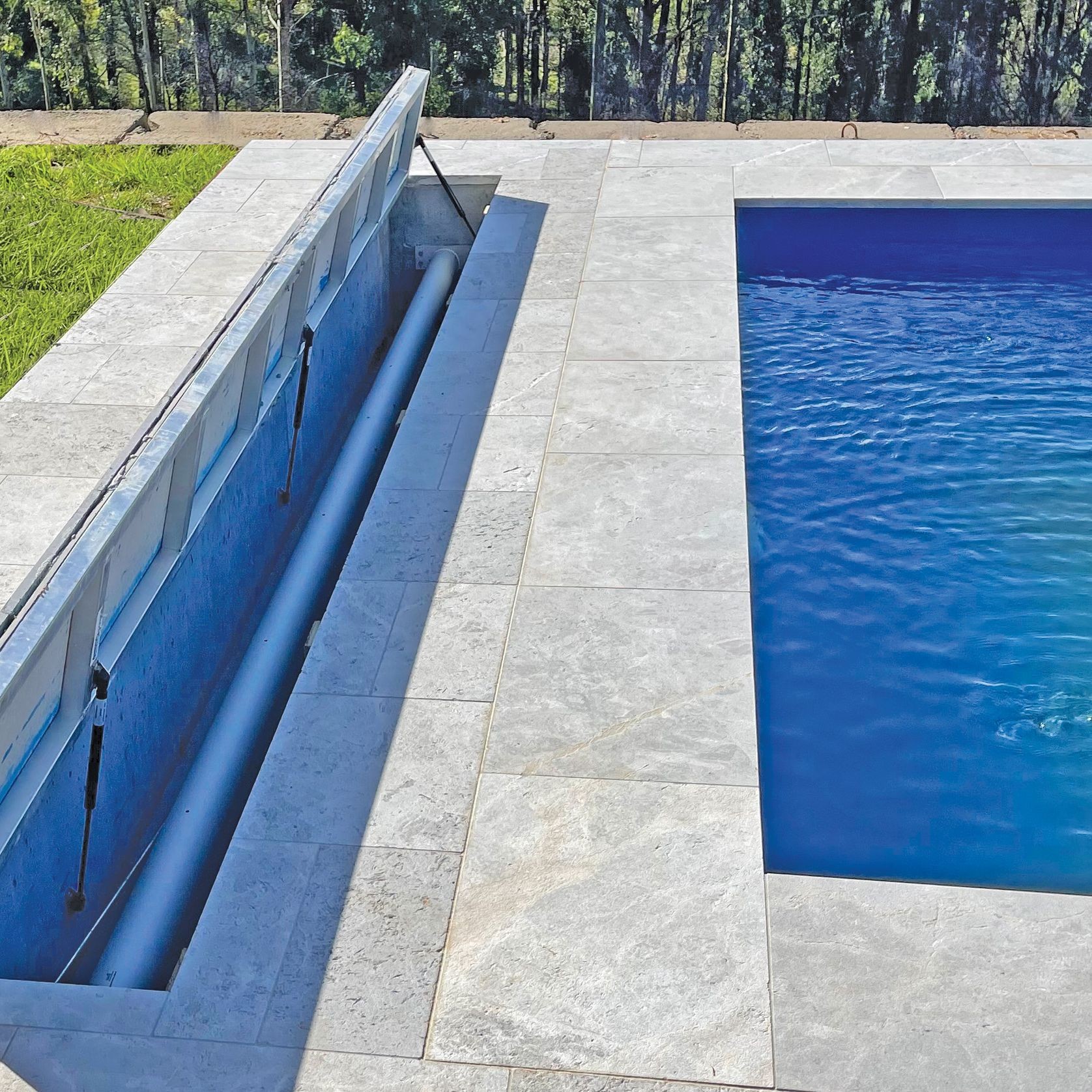 Concrete UnderCover® Concealed Pool Cover - Manual gallery detail image