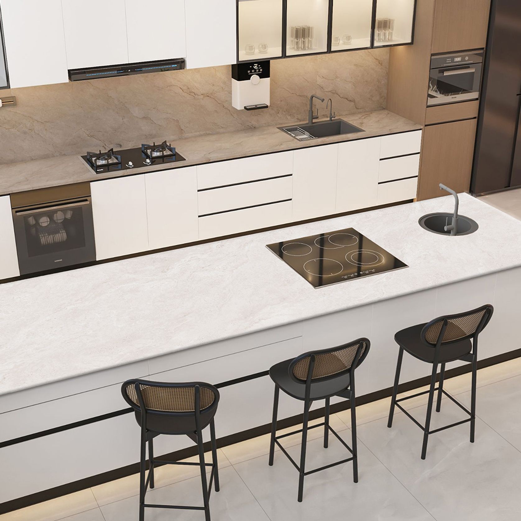 Cloud Travertine Ivory 1600x3200x20mm gallery detail image