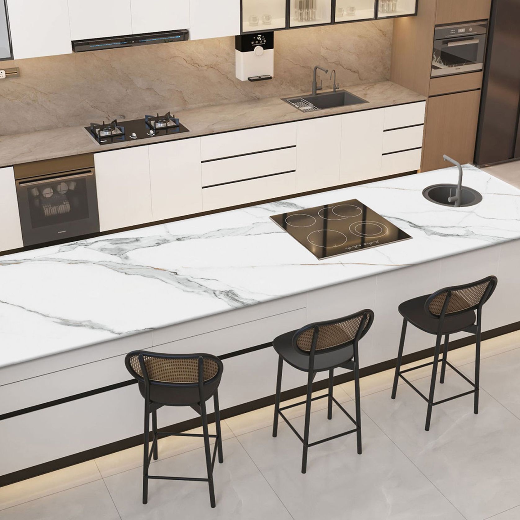 Statuario White 1600x3200x20mm gallery detail image
