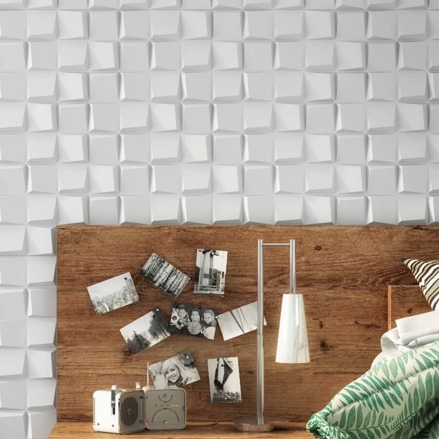 3D Magnolia Modular Wall Tile by Muros - Contemporary gallery detail image