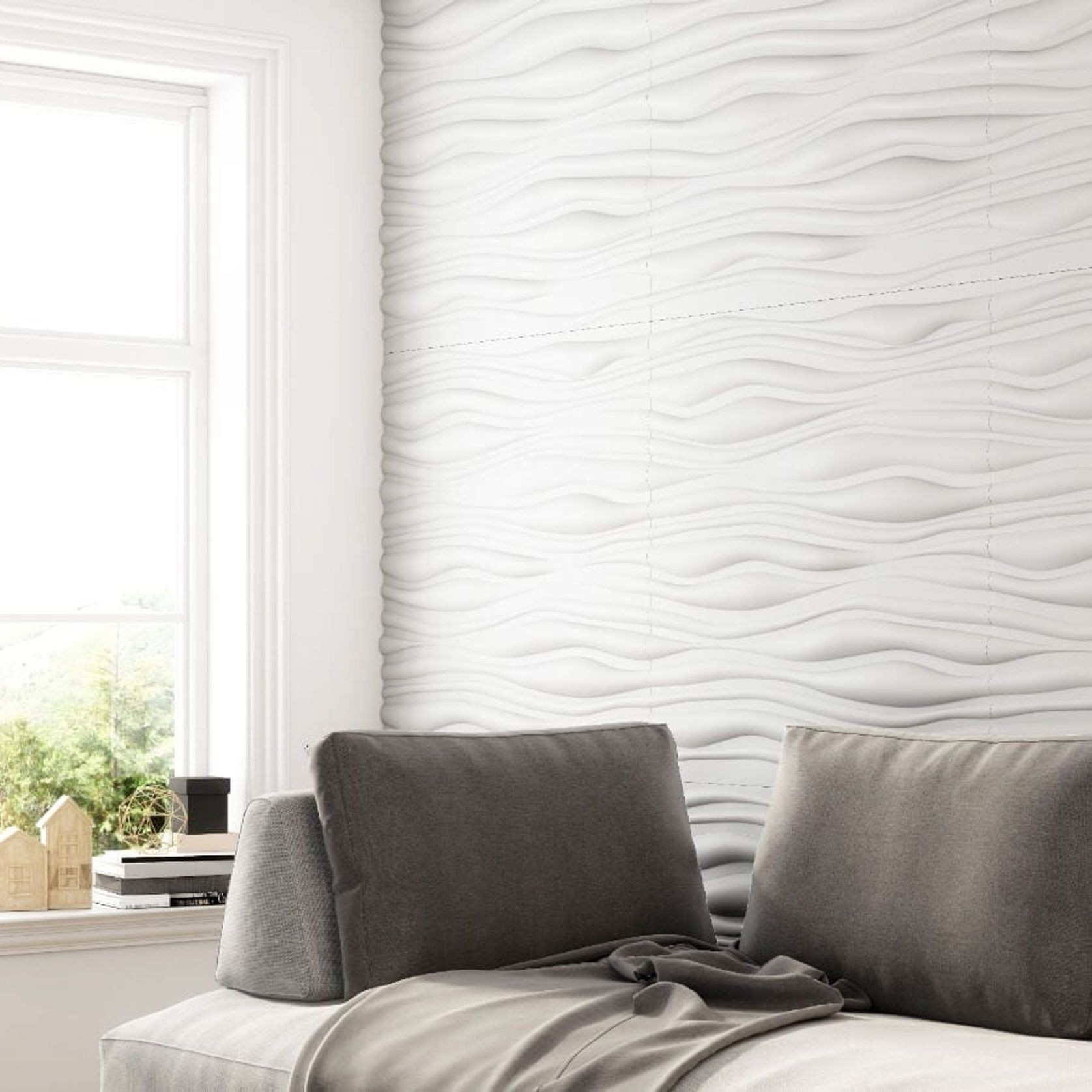 3D Magnolia Modular Wall Tile by Muros - Contemporary gallery detail image
