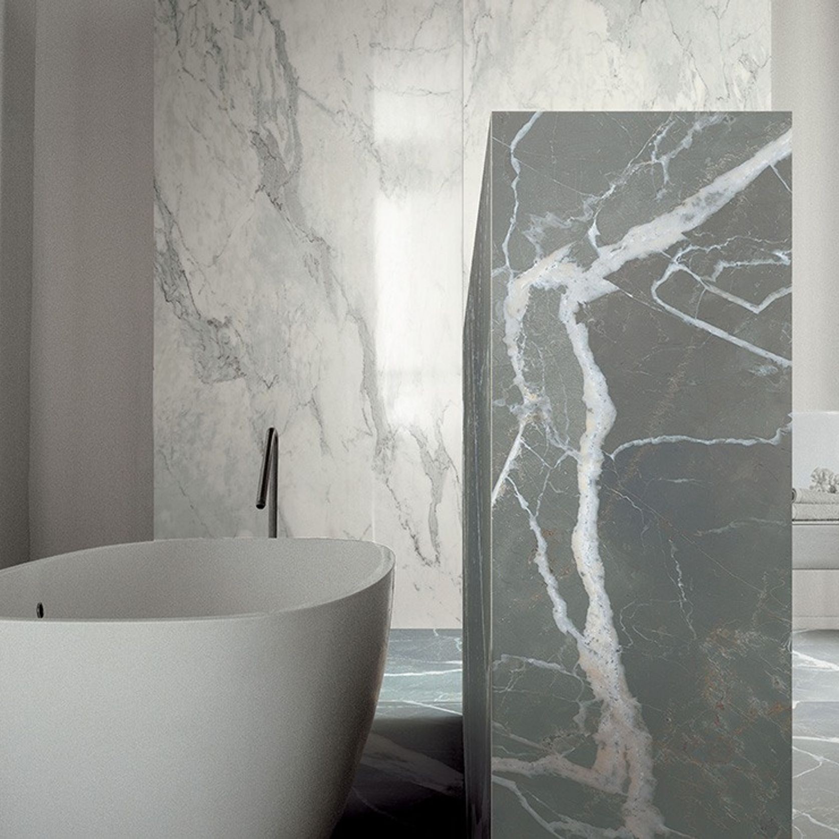 Xtra Calacatta Black Floor & Wall Tile Slab gallery detail image