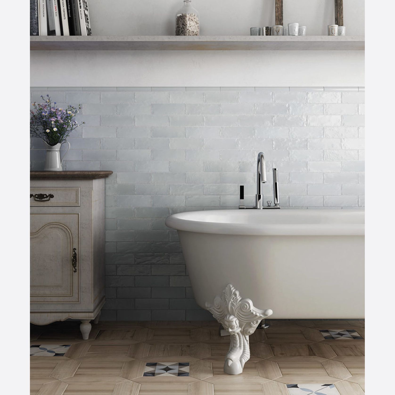 Mallorca Satin Tiles by Equipe gallery detail image