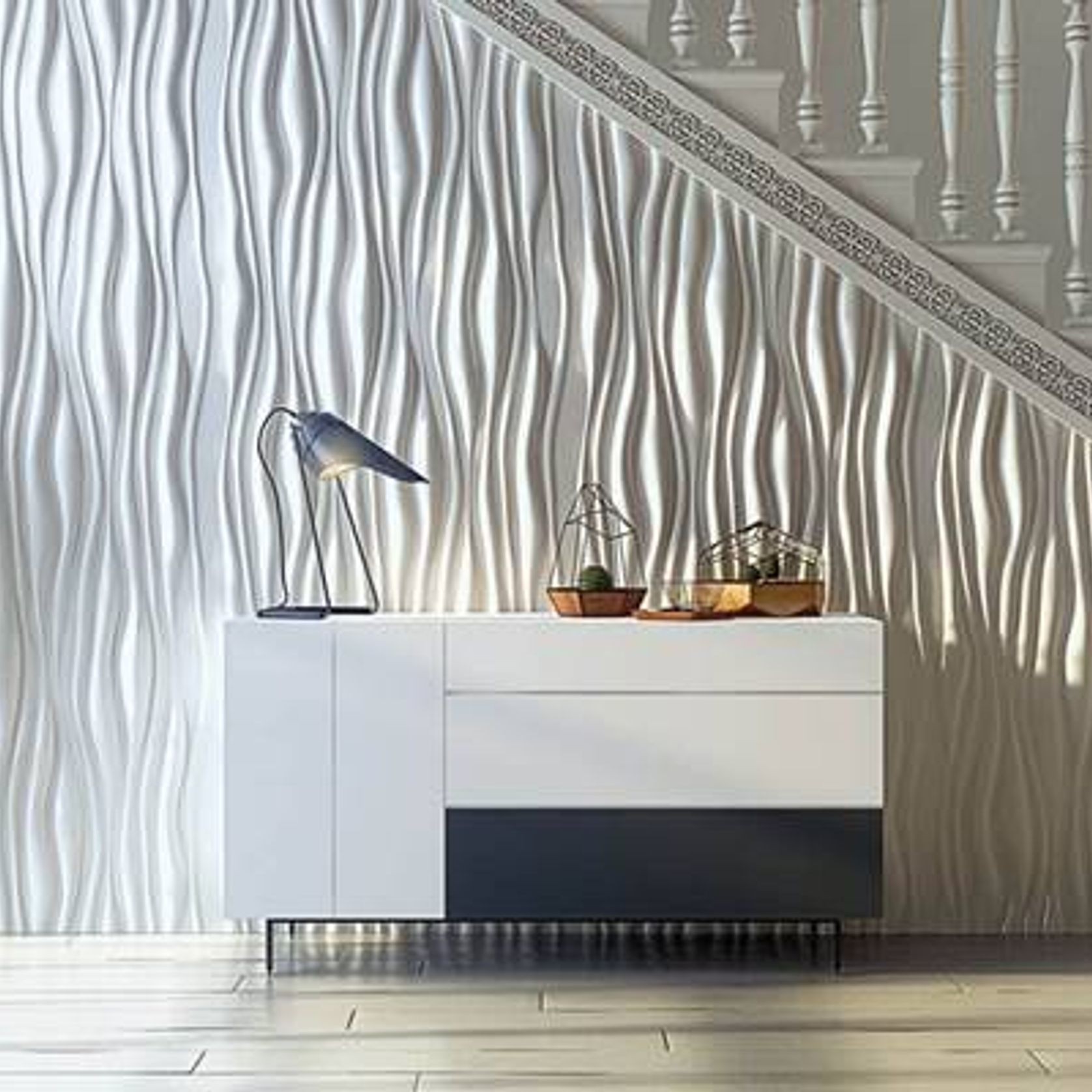 3D Magnolia Modular Wall Tile by Muros gallery detail image