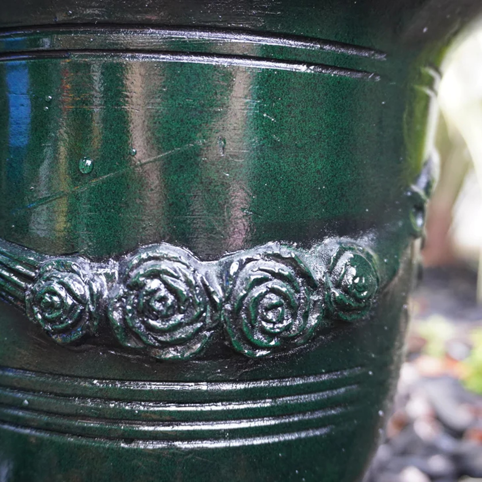 Green Glaze-Look Anduze Urn gallery detail image