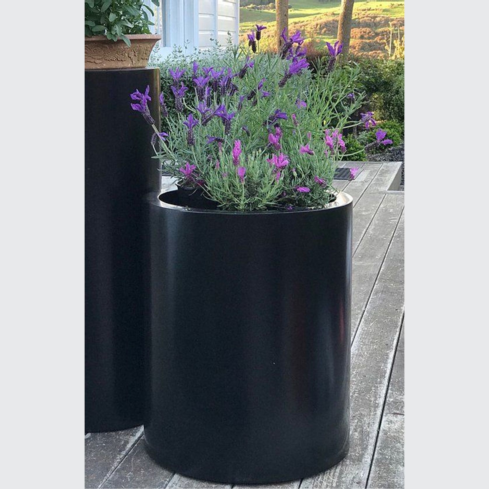 Black Cylinder 500 Planter gallery detail image