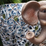 Golden Mosaic Elephant Pot gallery detail image