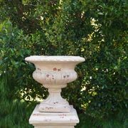 Aged Terracotta Classic Urn & Plinth gallery detail image