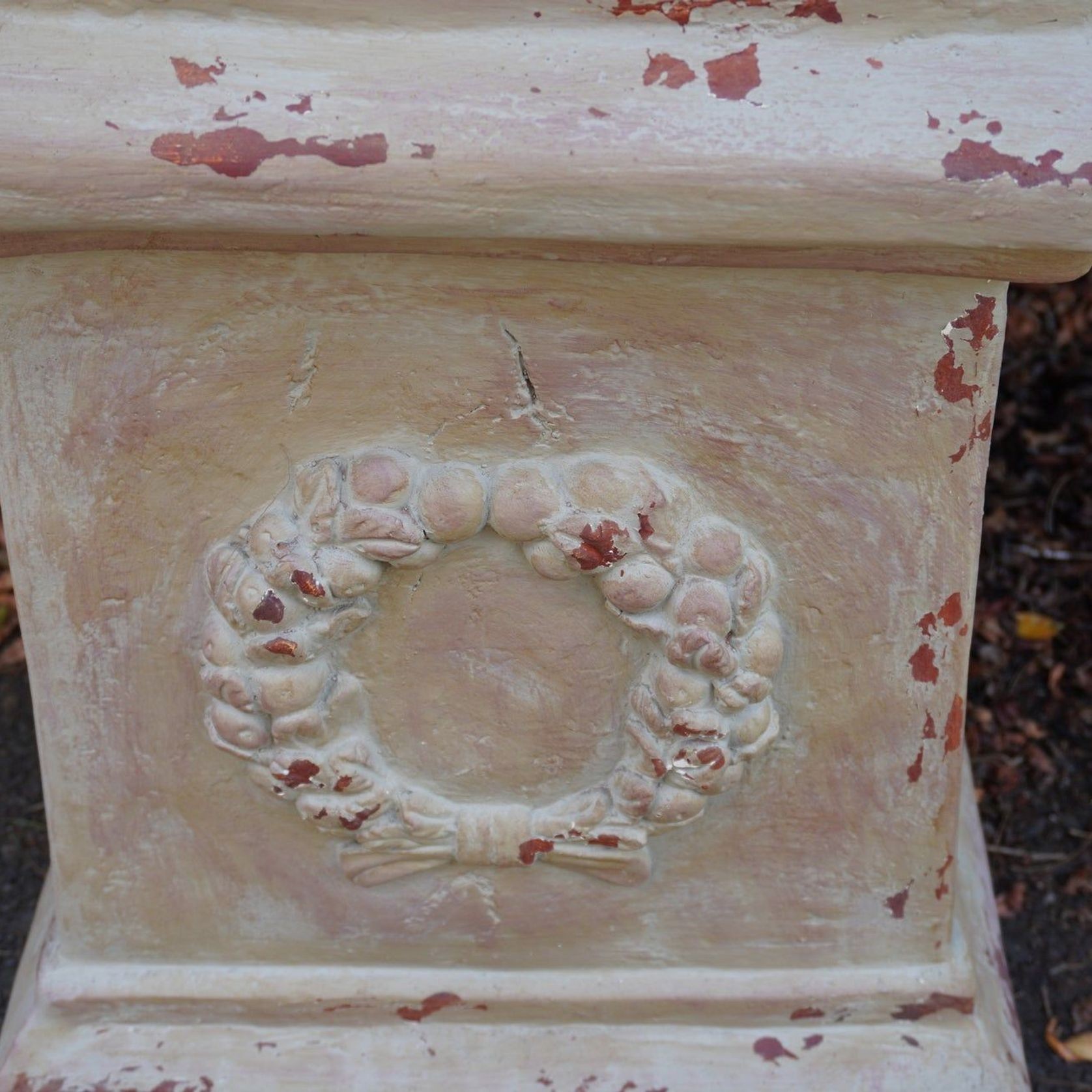 Aged Terracotta Classic Urn & Plinth gallery detail image