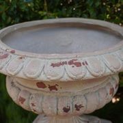 Aged Terracotta Classic Urn & Plinth gallery detail image
