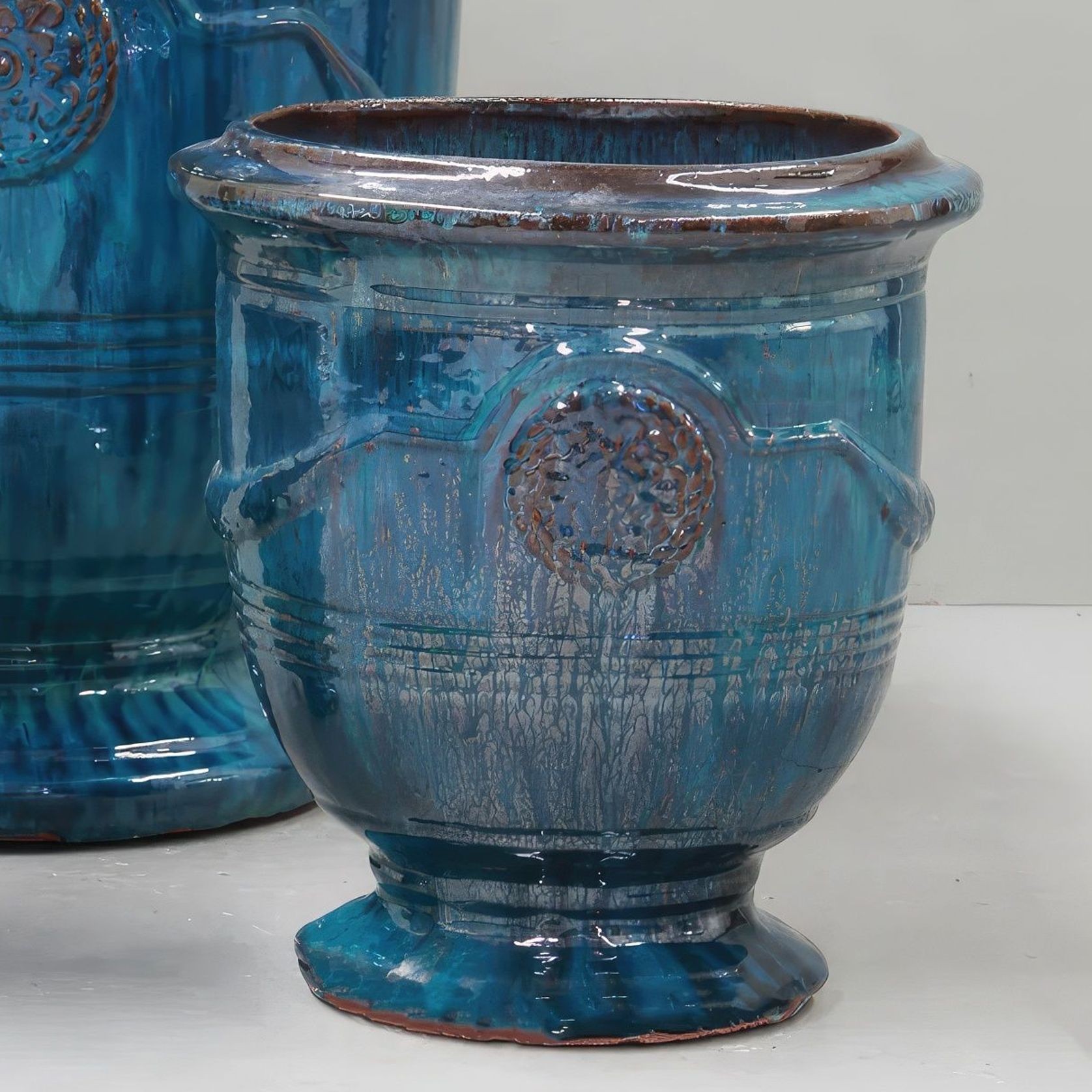 Silk Road Fireworks Green French Style Urn gallery detail image