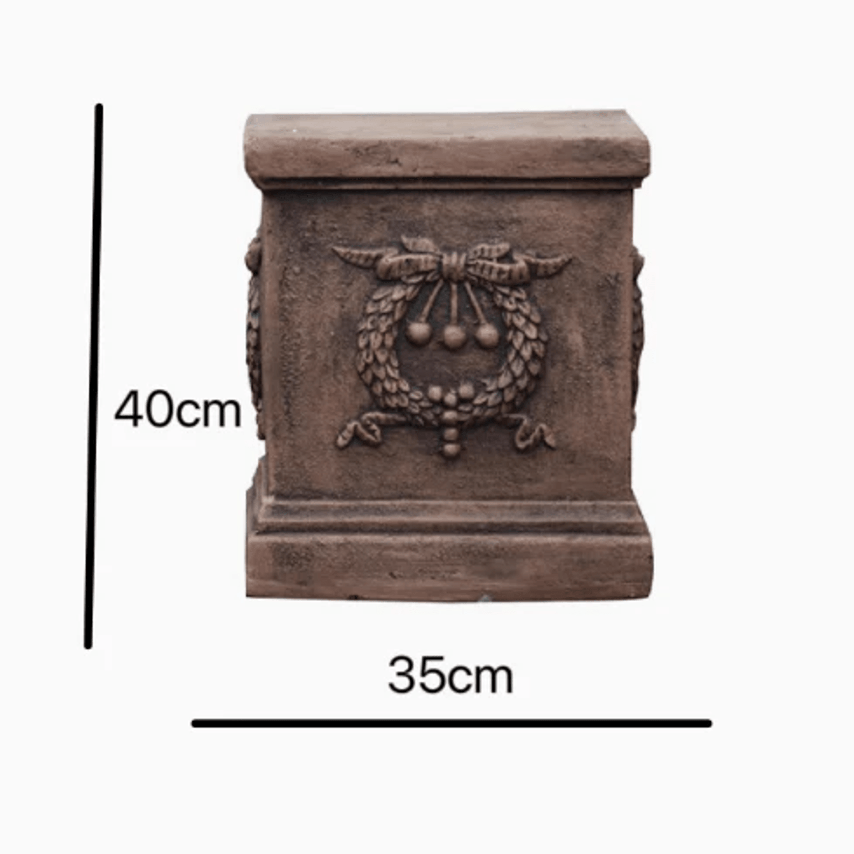 Heritage Iron-Style Floral Urn & Plinth gallery detail image