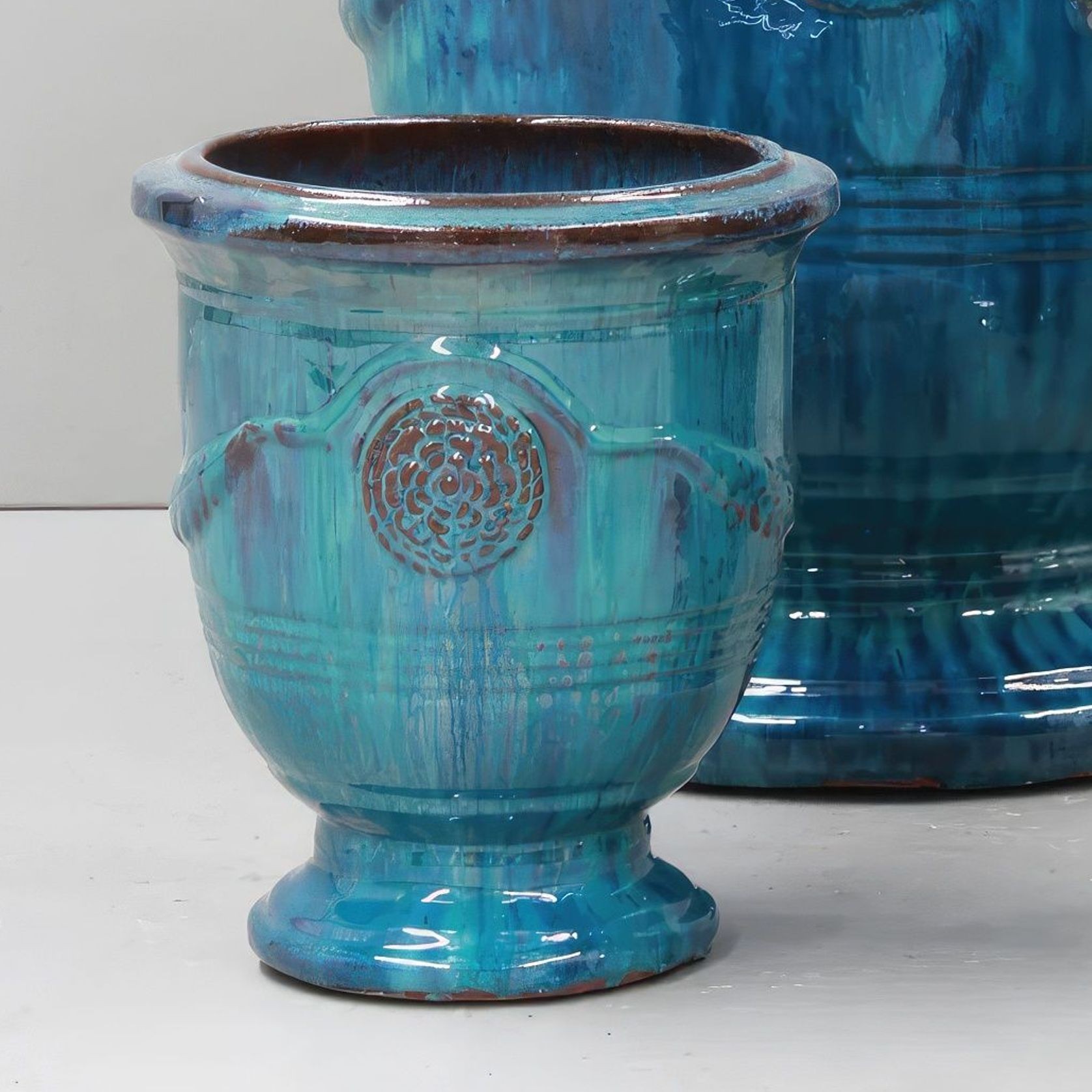 Silk Road Fireworks Green French Style Urn gallery detail image