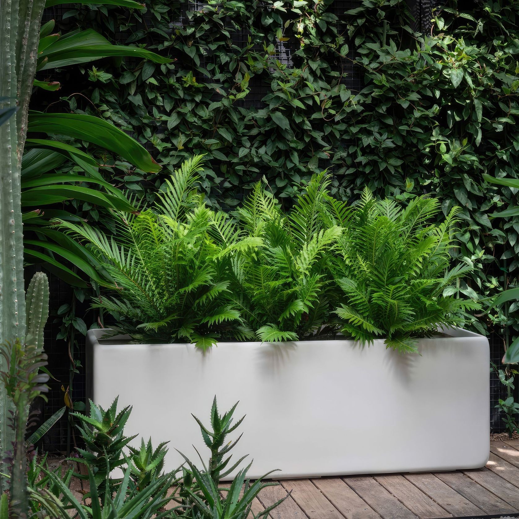Hibernate Low Line Planters - Salt gallery detail image