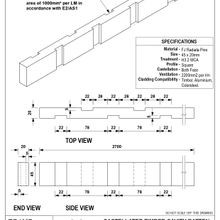 EB1 MP Castellated Timber Cavity Batten gallery detail image
