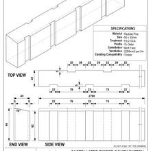 EB10 Castellated Timber Cavity Batten gallery detail image