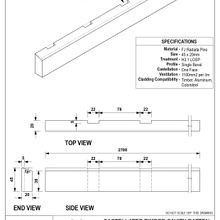 EB5 Castellated Timber Cavity Batten gallery detail image