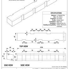 EB7 Castellated Timber Cavity Batten gallery detail image