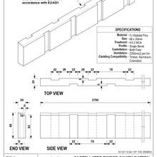 EB8 Castellated Timber Cavity Batten gallery detail image